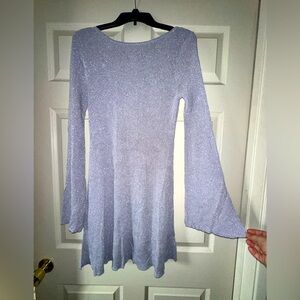 Forever 21 sparkly open back skater dress NWOT